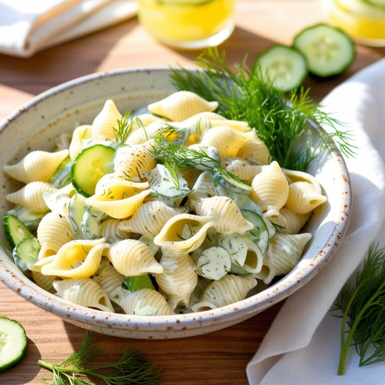 Creamy Cucumber Dill Pasta Salad (Perfect Summer Side!)