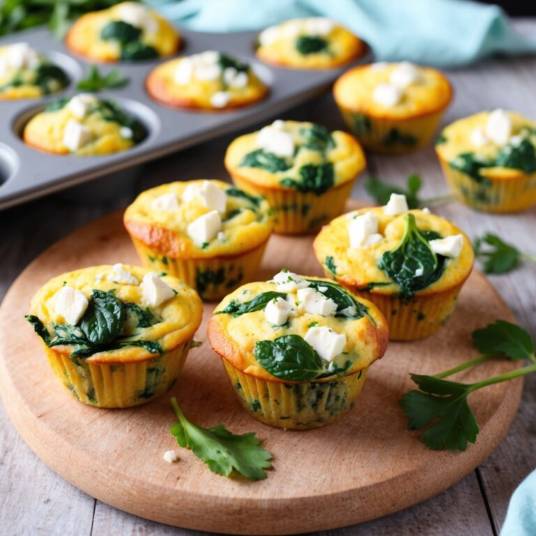 Easy Spinach and Feta Egg Muffins (Grab-and-Go Breakfast)